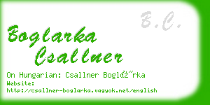 boglarka csallner business card